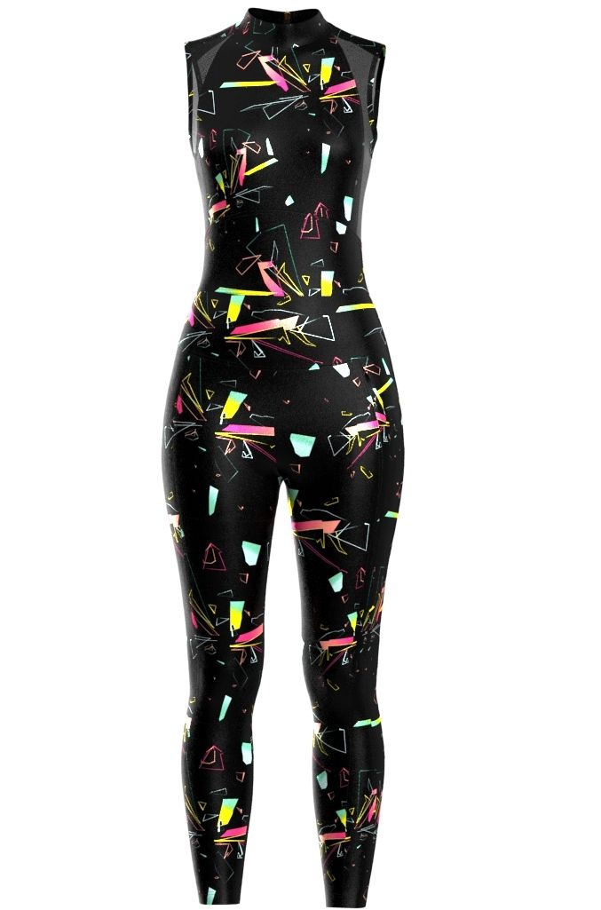 Spandex cheap disco jumpsuit